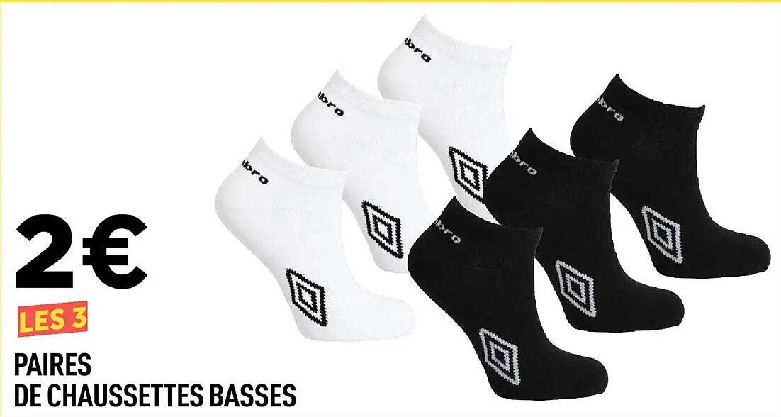 LES 3 PAIRES DE CHAUSSETTES BASSES