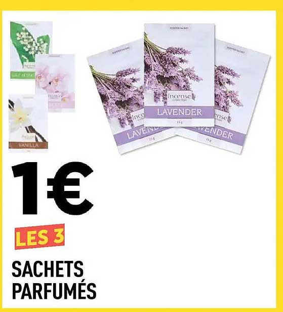 LES 3 SACHETS PARFUMÉS