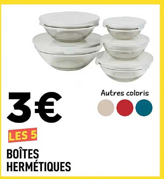 LES 5 BOÎTES HERMÉTIQUES