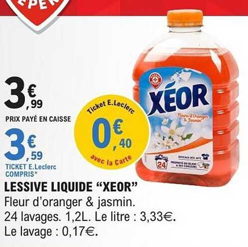LESSIVE LIQUIDE “XEOR”