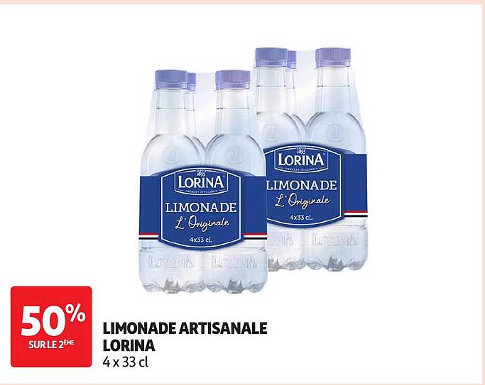 LIMONADE ARTISANALE LORINA 4 x 33 cl
