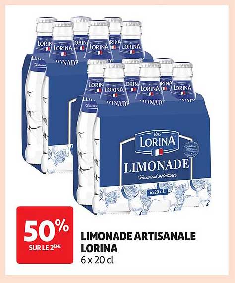 LIMONADE ARTISANALE LORINA 6 x 20 cl