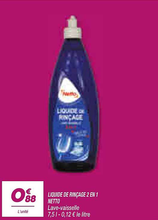 LIQUIDE DE RINÇAGE 2 EN 1 NETTO