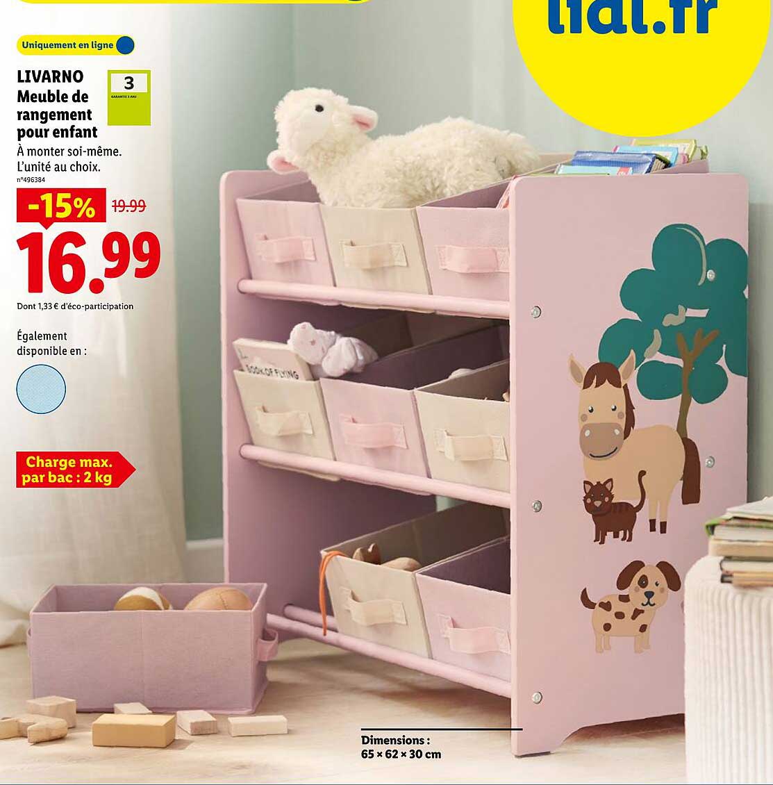 LIVARNO Meuble de rangement pour enfant