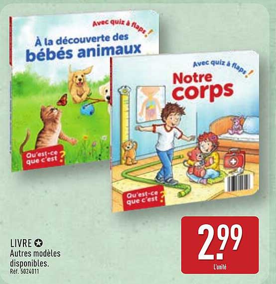 LIVRE Autres modèles disponibles Réf. 5024011