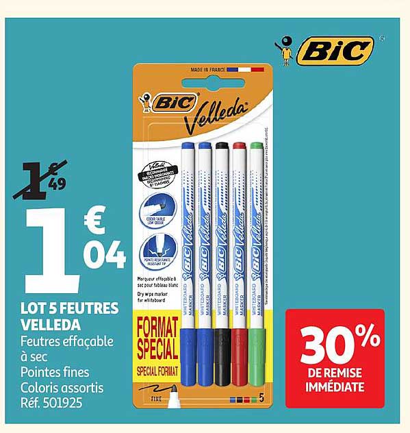 LOT 5 FEUTRES VELLEDA