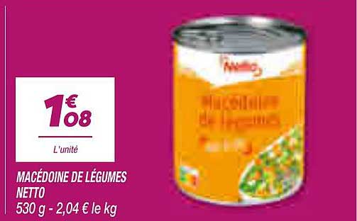 MACÉDOINE DE LÉGUMES NETTO