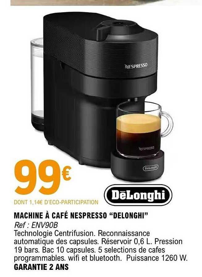 MACHINE À CAFÉ NESPRESSO “DELONGHI”