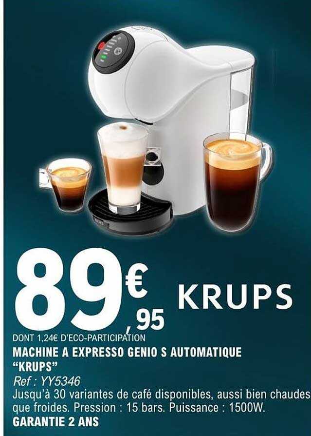 MACHINE A EXPRESSO GENIO S AUTOMATIQUE “KRUPS”