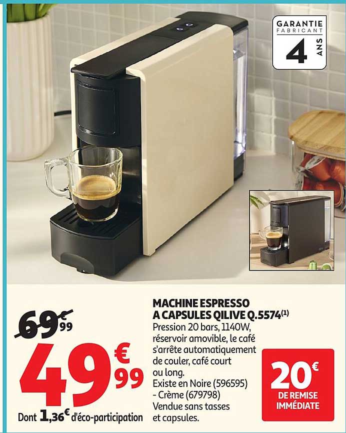 MACHINE ESPRESSO A CAPSULES Q.5574