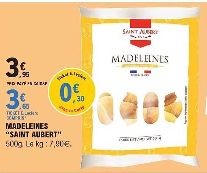 MADELEINES “SAINT AUBERT”