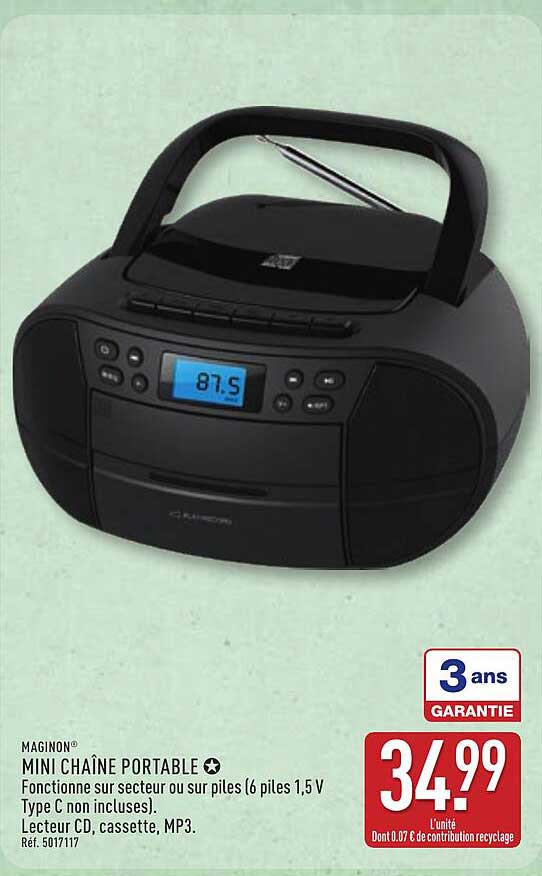 MAGINON® MINI CHAÎNE PORTABLE