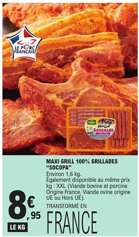 MAXI GRILL 100% GRILLADES “SOCOPA”