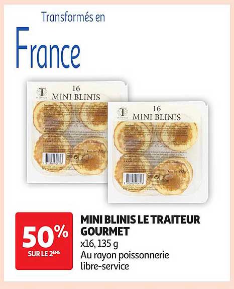 MINI BLINIS LE TRAITEUR GOURMET