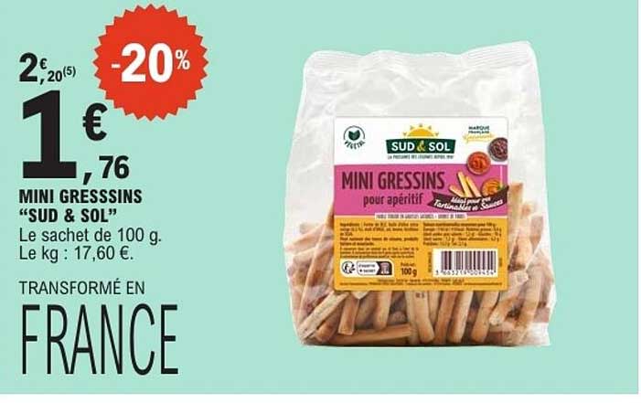 MINI GRESSINS “SUD & SOL”