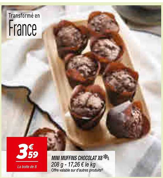 MNI MUFFINS CHOCOLAT X8