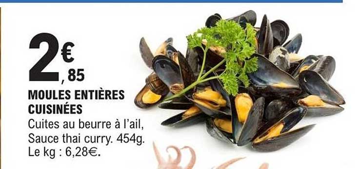 MOULES ENTIÈRES CUISINÉES