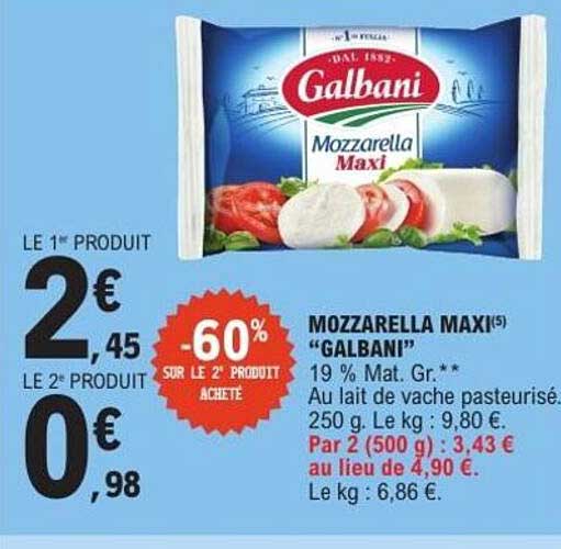 MOZZARELLA MAXI "GALBANI"