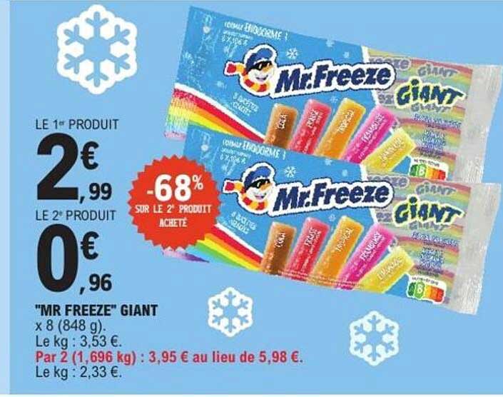"MR FREEZE" GIANT x 8 (848 g)