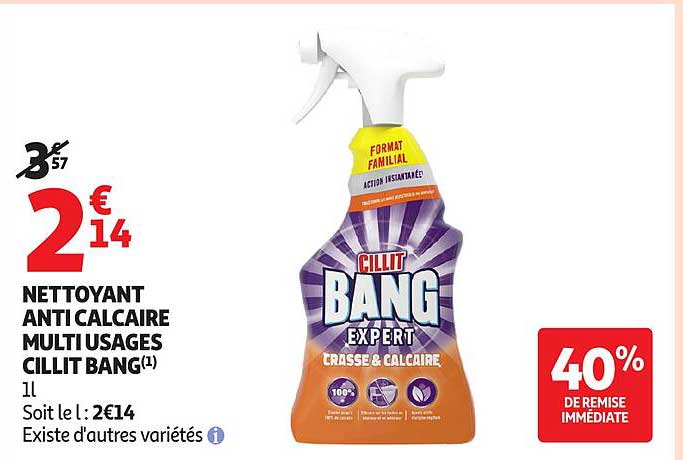 NETTOYANT ANTICALCAIRE MULTI USAGES CILLIT BANG(1)