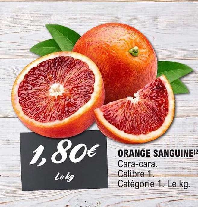 ORANGE SANGUINE Cara-cara. Calibre 1. Catégorie 1. Le kg.