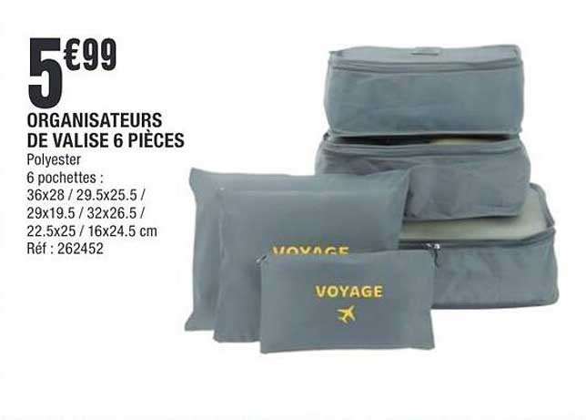 ORGANISEURS DE VALISE 6 PIÈCES