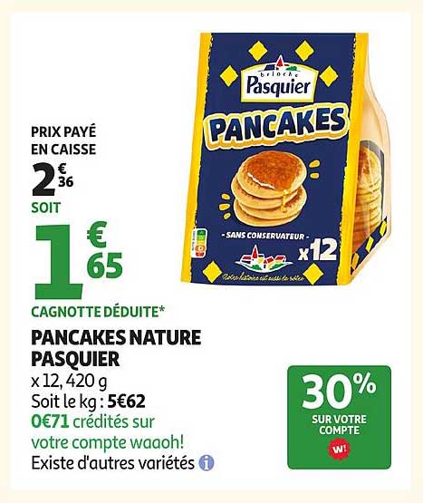 PANCAKES NATURE PASQUIER