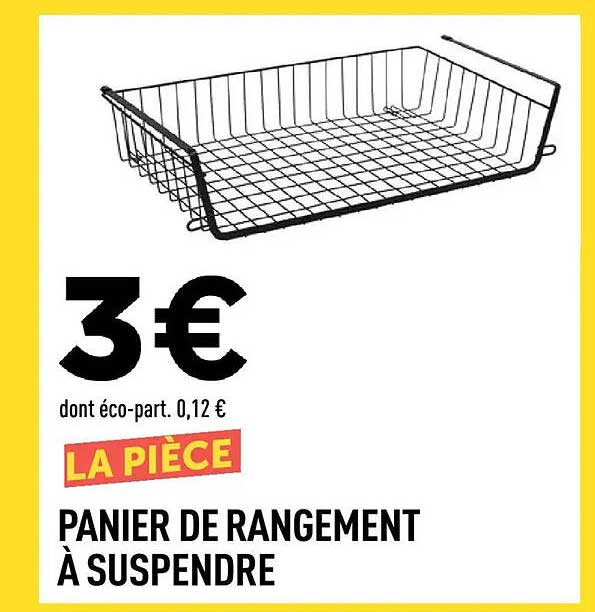 PANIER DE RANGEMENT À SUSPENDRE