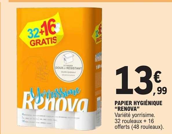 PAPIER HYGIÉNIQUE "RENOVA"