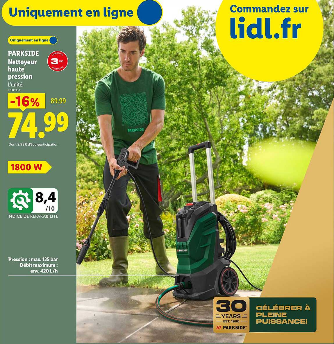 PARKSIDE Nettoyeur haute pression