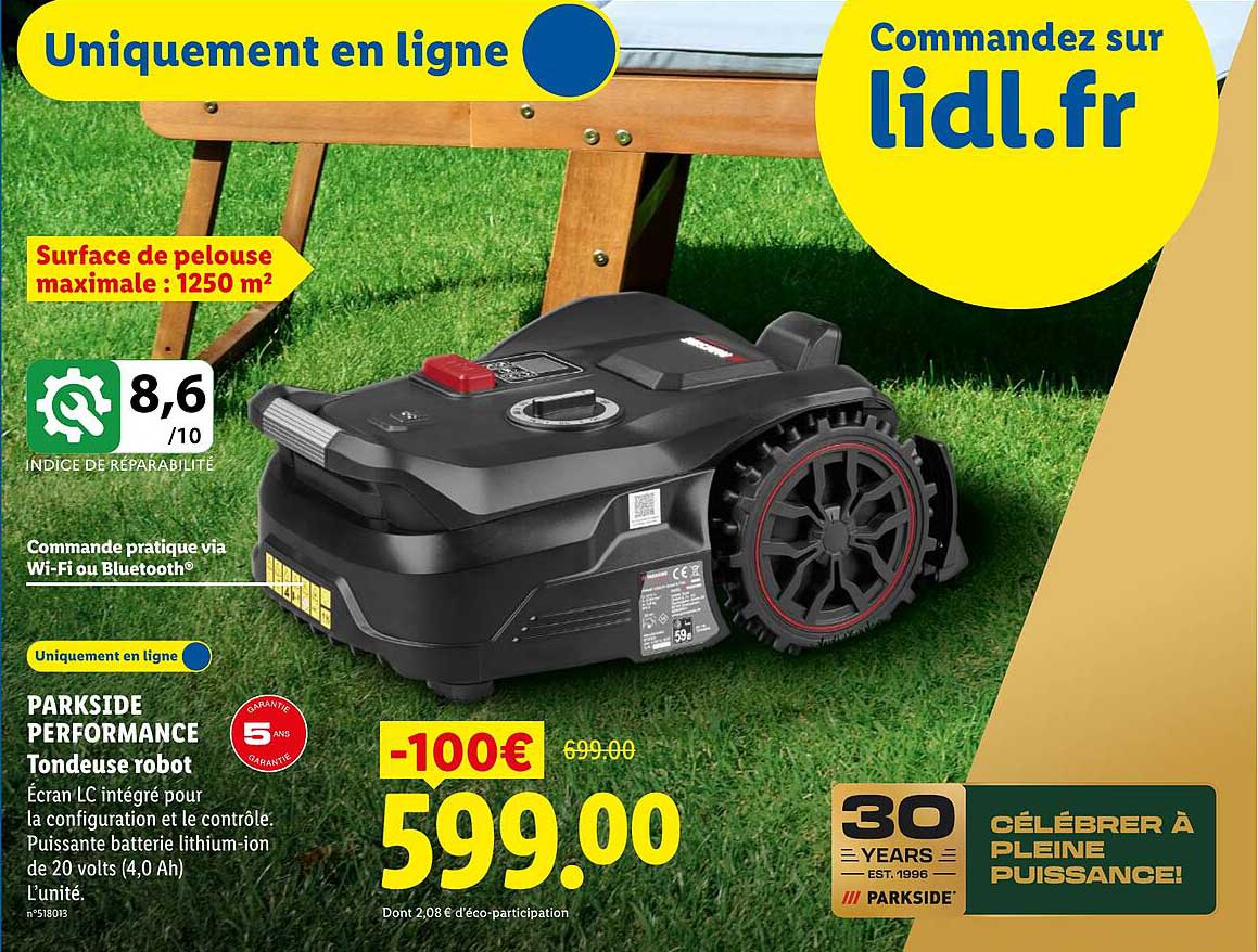 PARKSIDE PERFORMANCE Tondeuse robot