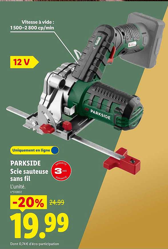 PARKSIDE Scie sauteuse sans fil