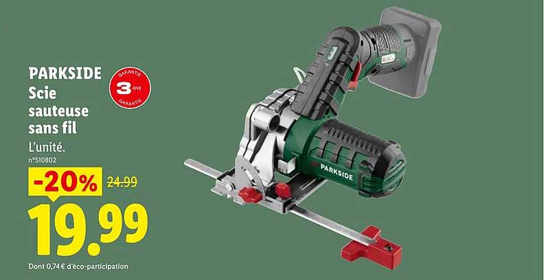 PARKSIDE Scie sauteuse sans fil