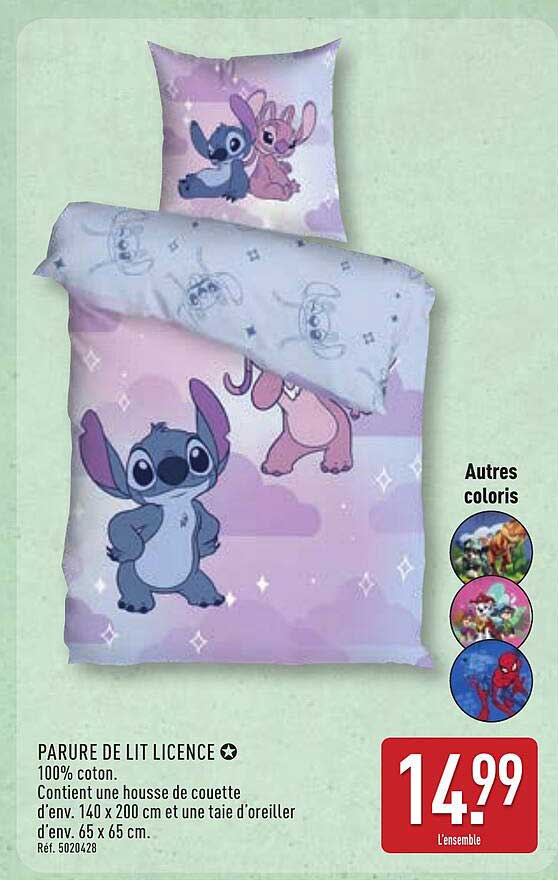 PARURE DE LIT LICENCE