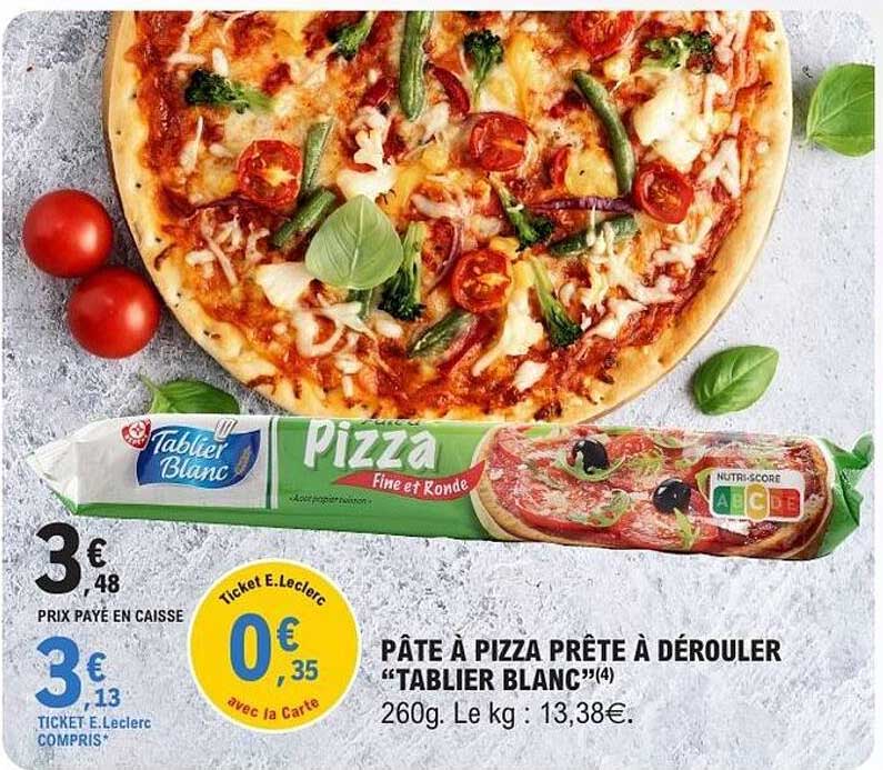 PÂTE À PIZZA PRÊTE À DÉROULER “TABLIER BLANC”