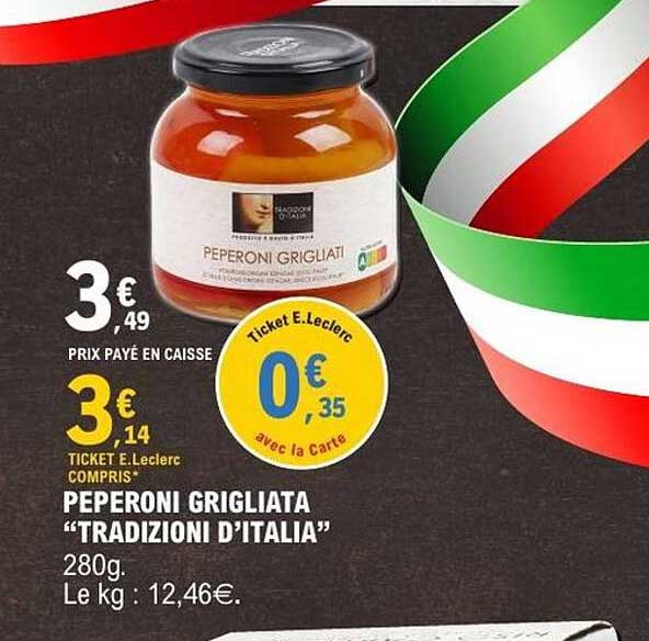 PEPERONI GRIGLIATA “TRADIZIONI D’ITALIA”