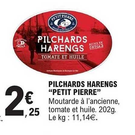 PILCHARDS HARENGS “PETIT PIERRE”