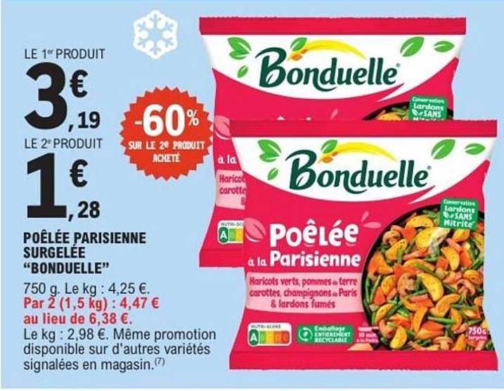 POÊLÉE PARISIENNE SURGELÉE “BONDUELLE”
