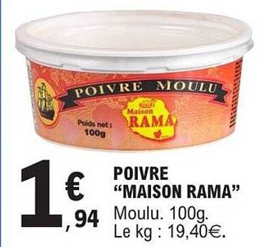 POIVRE “MAISON RAMA”