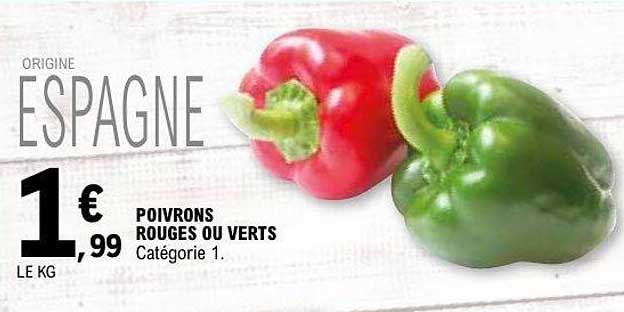POIVRONS ROUGES OU VERTS