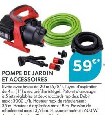 POMPE DE JARDIN ET ACCESSOIRES