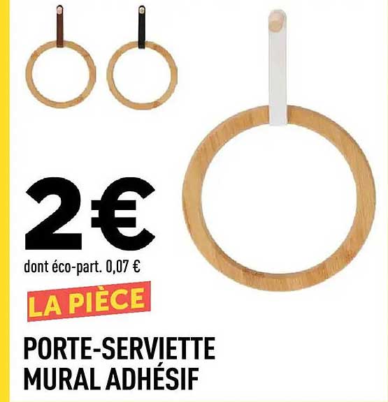 PORTE-SERVIETTE MURAL ADHÉSIF