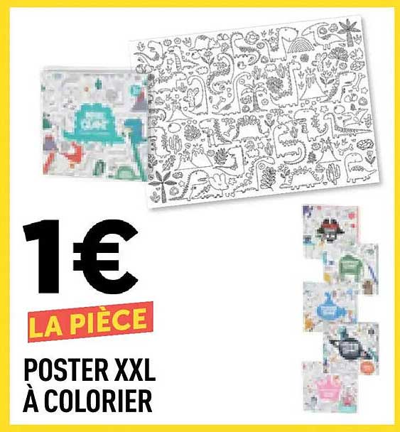 POSTER XXL À COLORIER