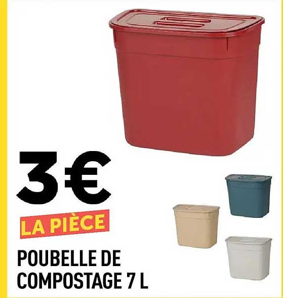 POUBELLE DE COMPOSTAGE 7 L