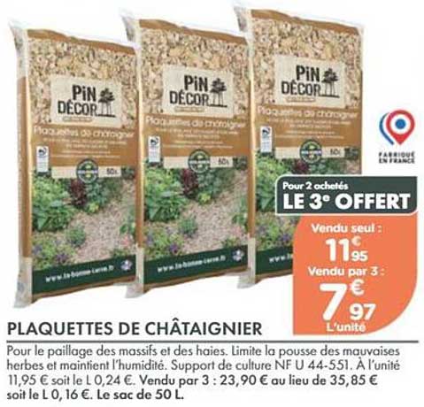 Pour 2 achetés LE 3° OFFERT