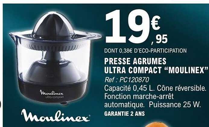 PRESSE AGRUMES ULTRA COMPACT “MOULINEX”
