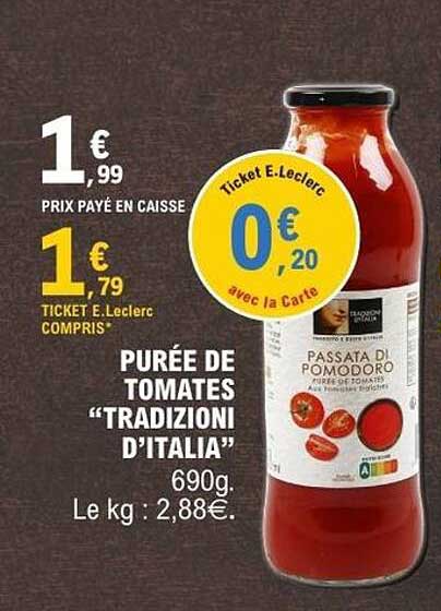 PURÉE DE TOMATES “TRADIZIONI D’ITALIA”