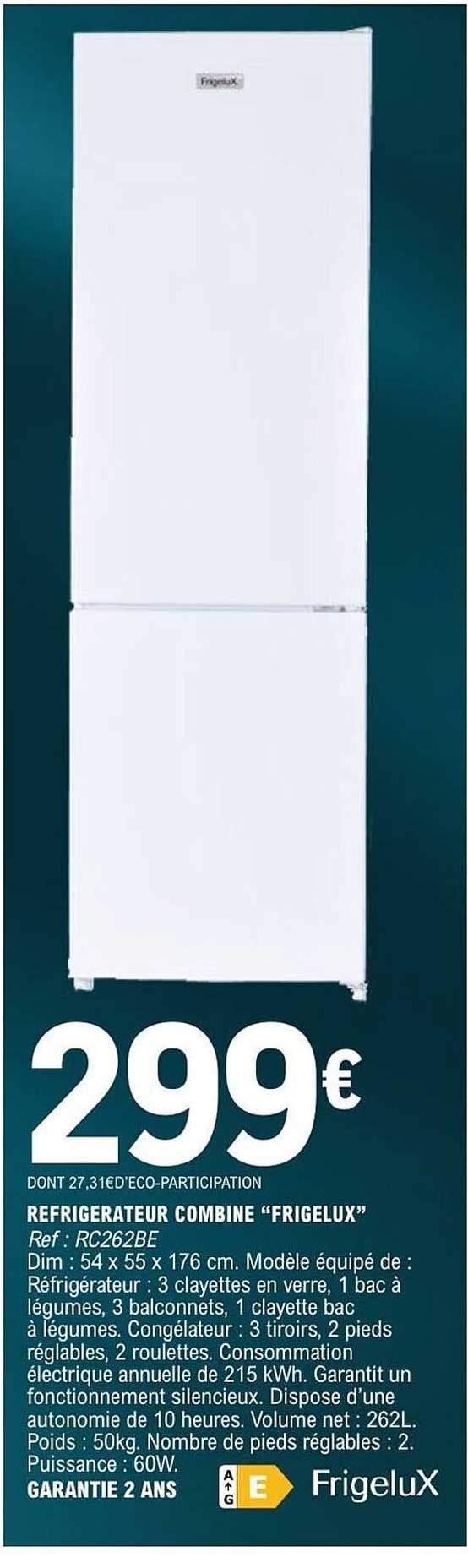 REFRIGERATEUR COMBINE “FRIGELUX”
