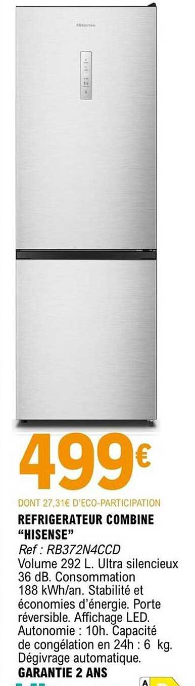 REFRIGERATEUR COMBINE “HISENSE”