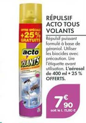 RÉPULSIF ACTO TOUS VOLANTS